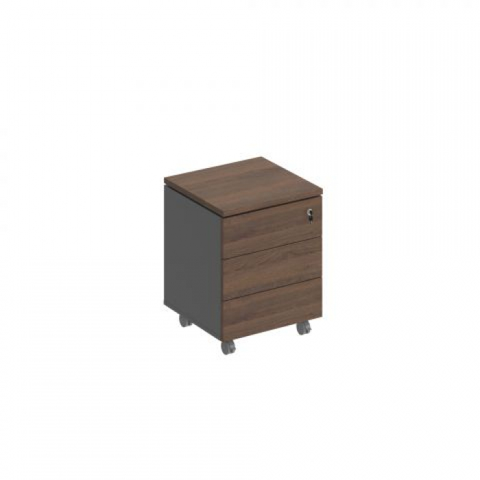 Тумба выкатная 3-ящичная с замком СИ 213