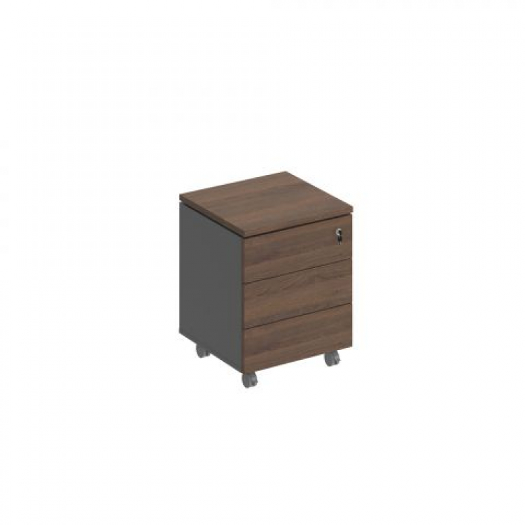 Тумба выкатная 3-ящичная с замком СИ 213