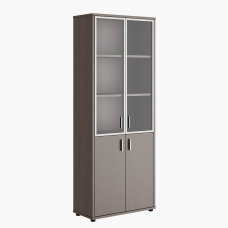 Шкаф для бумаг со стеклом (алюминиевая рама) TRD285506