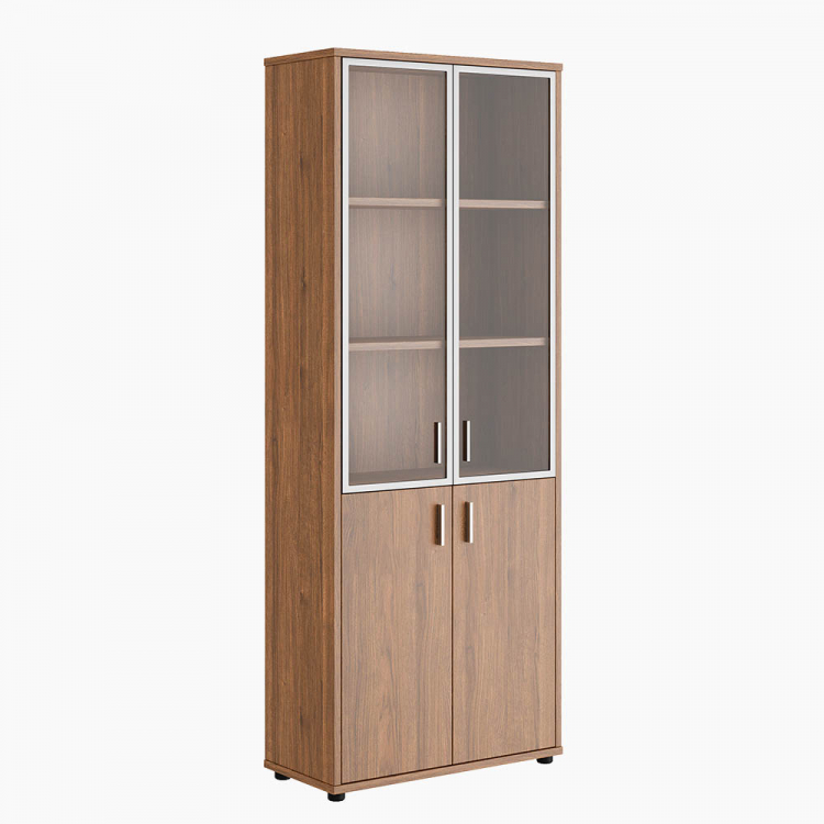 Шкаф для бумаг со стеклом (алюминиевая рама) TRD285506