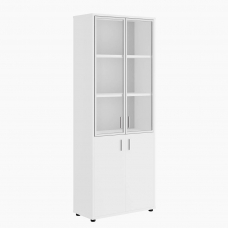 Шкаф для бумаг со стеклом (алюминиевая рама) TRD285506