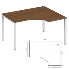 Эргономичный стол правый TDM322153