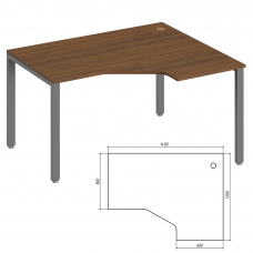 Эргономичный стол правый TDM322153
