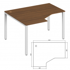 Эргономичный стол левый TDM322154