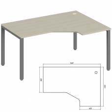 Эргономичный стол правый TDM322155