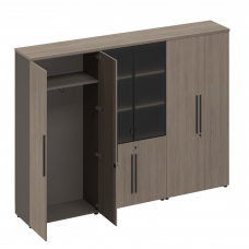 Шкаф комбинированный (одежда-стекло-закрытый) РС 326