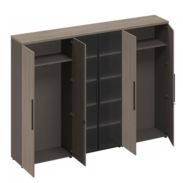 Шкаф комбинированный (одежда-стекло-одежда) РС 325