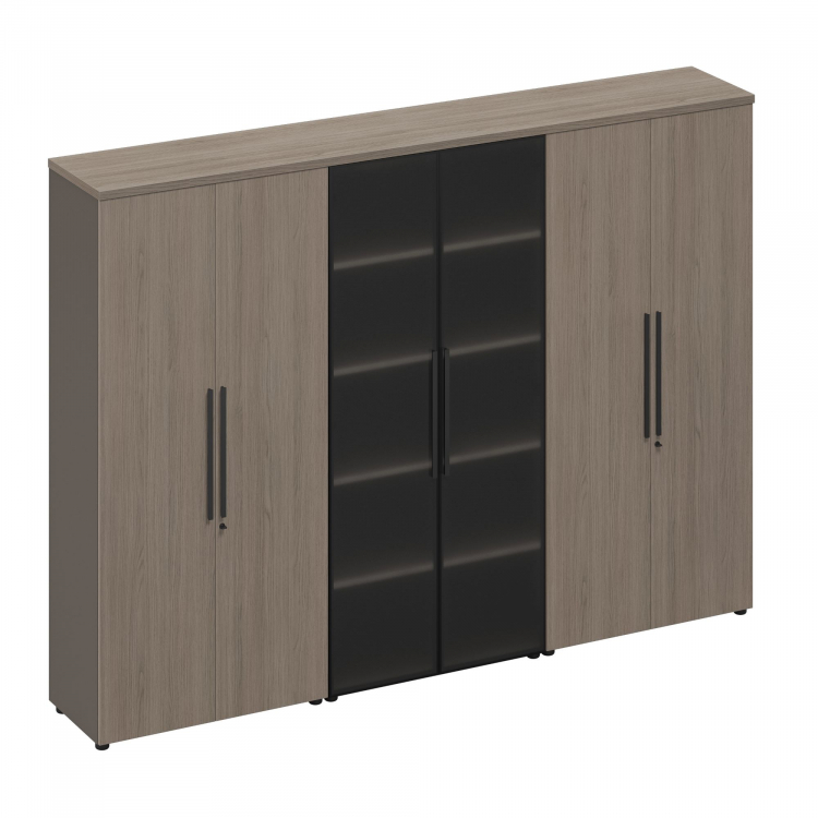 Шкаф комбинированный (закрытый-стекло-закрытый) РС 324