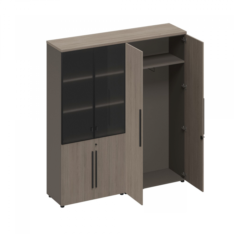 Шкаф комбинированный (стекло-одежда) РС 318