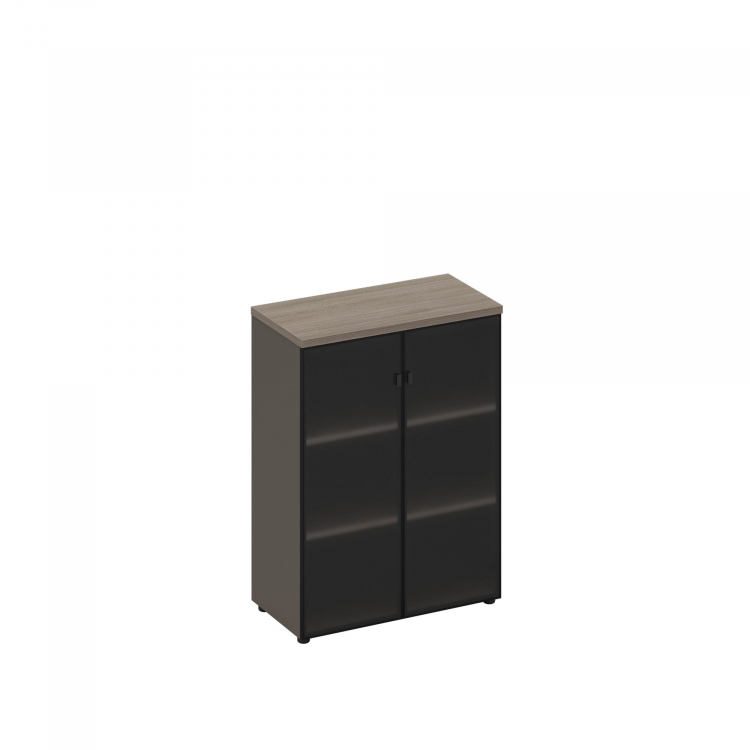 Шкаф для документов средний со стеклянными дверями РС 305