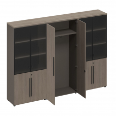 Шкаф комбинированный (стекло-одежда-стекло) РС 334