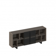 Шкаф низкий греденция со стеклянными дверями РС 333