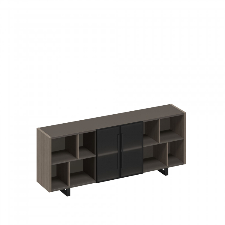 Шкаф низкий греденция со стеклянными дверями РС 333