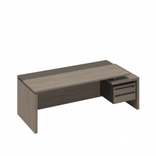 Стол руководителя с подвесной тумбой 2 ящика правый РС 110