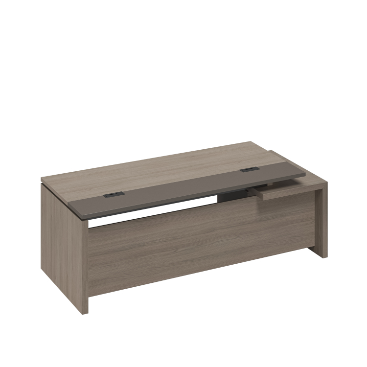 Стол руководителя с кабель-каналами с подвесной тумбой 2 ящика левый РС 115