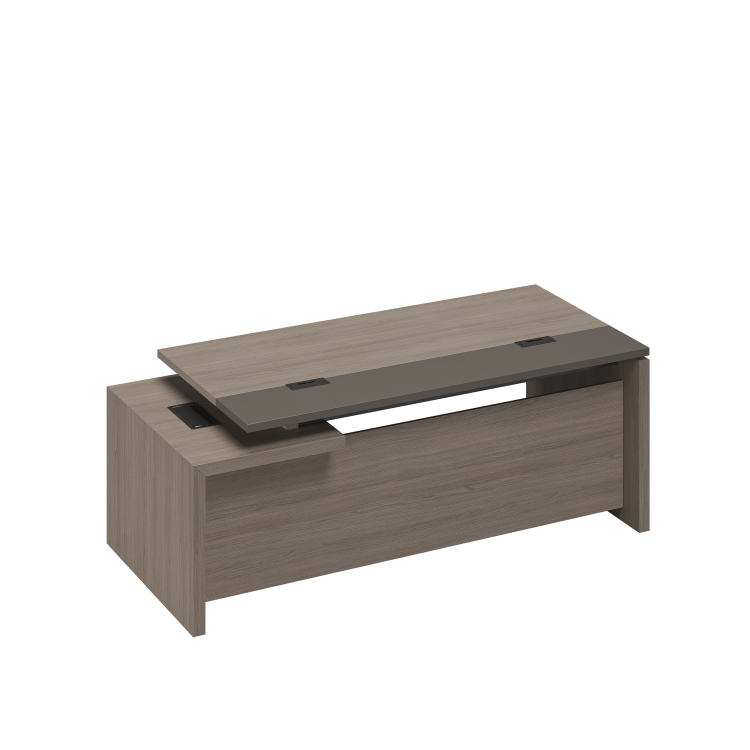 Стол руководителя с кабель-каналами с тумбой 3 ящика правый РС 122