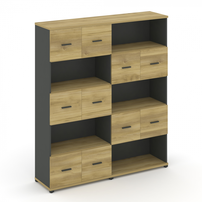 Concept Набор №521.S CN.STSN-521 A Дуб Винченцо/Антрацит/Металл Антрацит 1668*420*1922