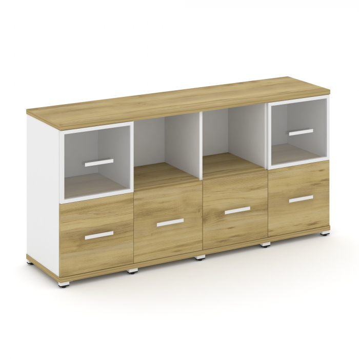 Concept Набор №241.U CN.STUN-241 RPW W Дуб Винченцо/Белый Бриллиант/Металл Белый 1668*420*818