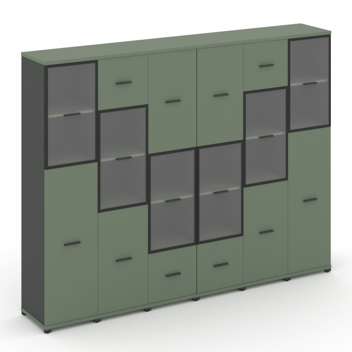 Концепт Набор №563.U CN.STUN-563 RPB A Кобо/Антрацит/Металл Антрацит 2500*420*1922