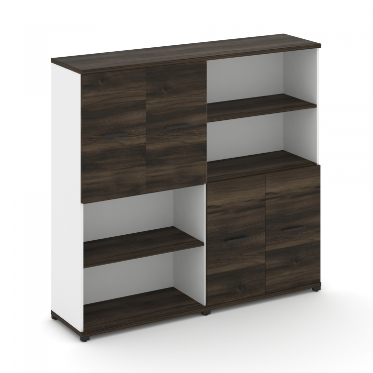 Concept Набор №421.S CN.STSN-421 B Дуб Мали/Белый Бриллиант/Металл Черный 1668*420*1554