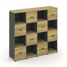 Concept Набор №443.U CN.STUN-443 A Дуб Винченцо/Антрацит/Металл Антрацит 1668*420*1554