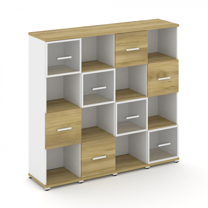 Concept Набор №441.U CN.STUN-441 RPW W Дуб Винченцо/Белый Бриллиант/Металл Белый 1668*420*1554