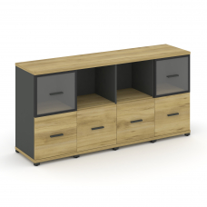 Concept Набор №241.U CN.STUN-241 RPB A Дуб Винченцо/Антрацит/Металл Антрацит 1668*420*818