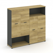 Concept Набор №422.S CN.STSN-422 A Дуб Винченцо/Антрацит/Металл Антрацит 1668*420*1554