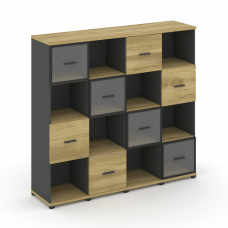 Concept Набор №441.U CN.STUN-441 RPB A Дуб Винченцо/Антрацит/Металл Антрацит 1668*420*1554