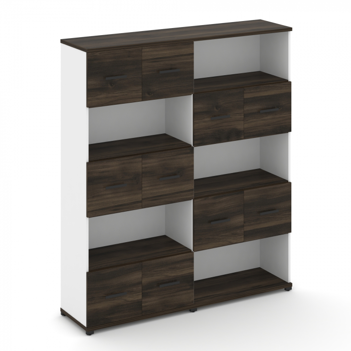 Concept Набор №521.S CN.STSN-521 B Дуб Мали/Белый Бриллиант/Металл Черный 1668*420*1922