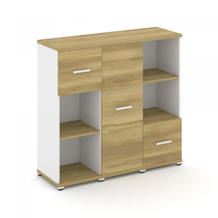 Concept Набор №331.U CN.STUN-331 W Дуб Винченцо/Белый Бриллиант/Металл Белый 1252*420*1186