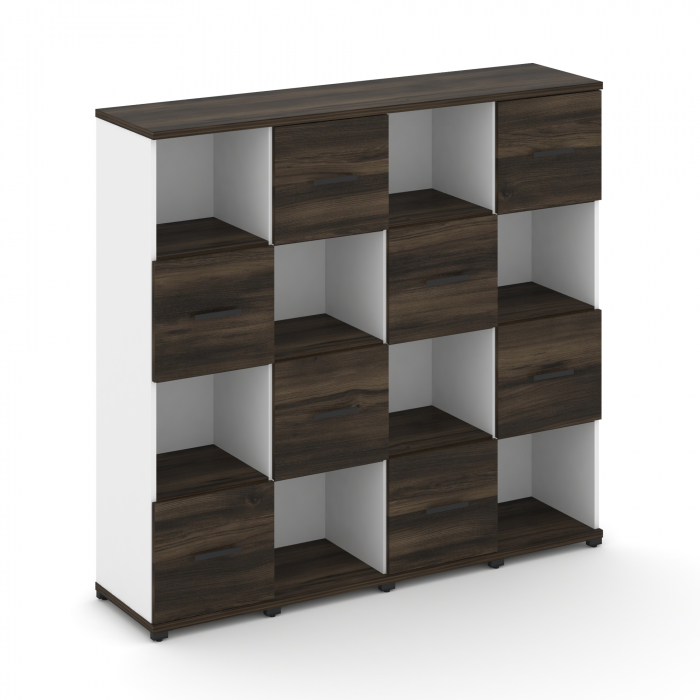 Concept Набор №443.U CN.STUN-443 B Дуб Мали/Белый Бриллиант/Металл Черный 1668*420*1554