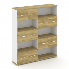 Concept Набор №521.S CN.STSN-521 W Дуб Винченцо/Белый Бриллиант/Металл Белый 1668*420*1922