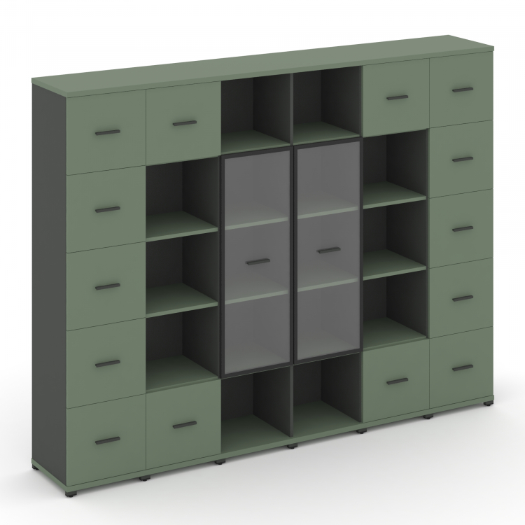 Concept Набор № 561.U CN.STUN-561 RPB A Кобо/Антрацит/Металл Антрацит 2500*420*1922