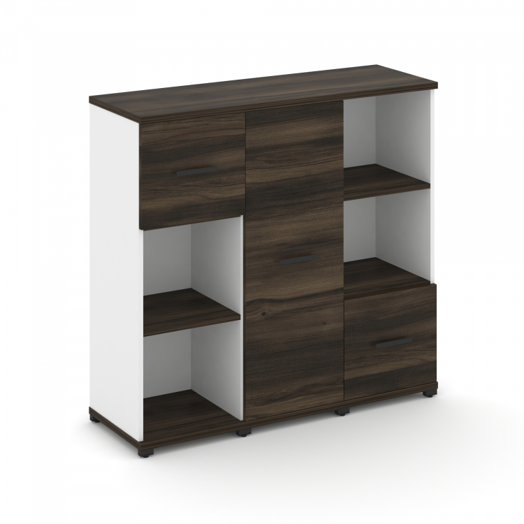 Concept Набор №331.U CN.STUN-331 B Дуб Мали/Белый Бриллиант/Металл Черный 1252*420*1186