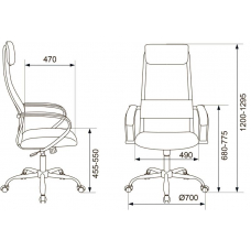 Кресло руководителя Бюрократ CH-607SL