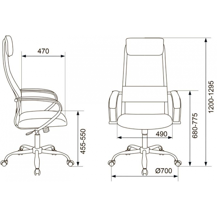 Кресло руководителя Бюрократ CH-607SL
