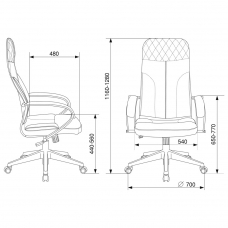 Кресло Бюрократ CH-608Fabric
