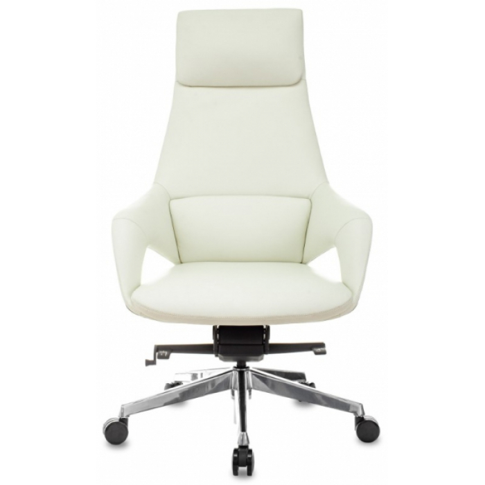 Кресло руководителя Бюрократ Dao-2 кожа белая