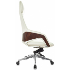 Кресло руководителя Бюрократ Dao-2 кожа белая