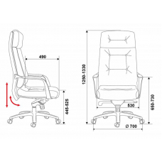 Кресло руководителя Бюрократ Dao