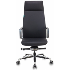 Кресло руководителя Бюрократ Jons кожа черная