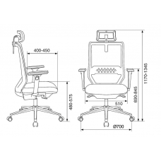 Кресло Бюрократ MC-612N-H