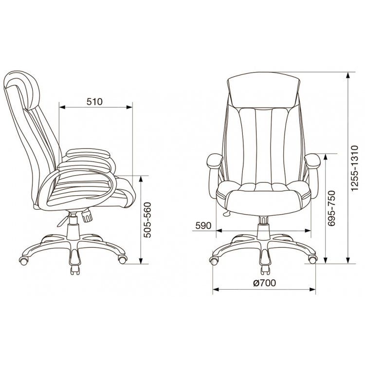 Кресло руководителя Бюрократ T-9922N