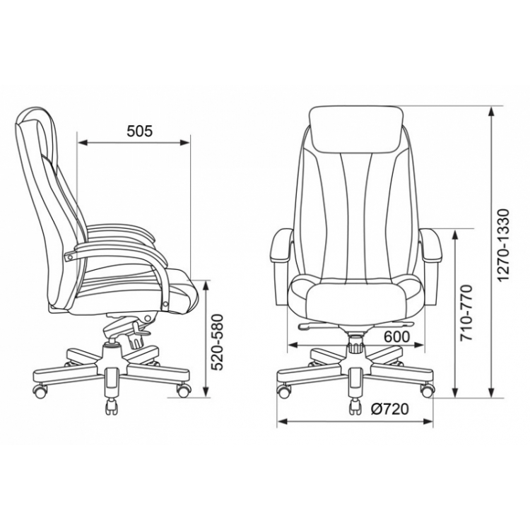 Кресло Бюрократ T-9922WALNUT