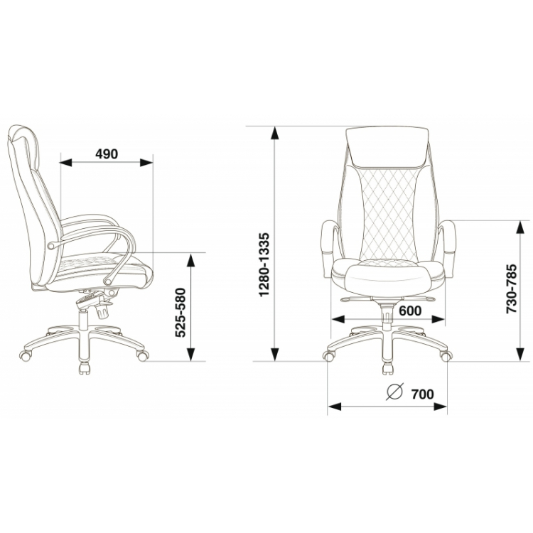 Кресло руководителя Бюрократ T-9924SL