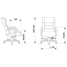 Кресло руководителя Бюрократ T-9926Walnut