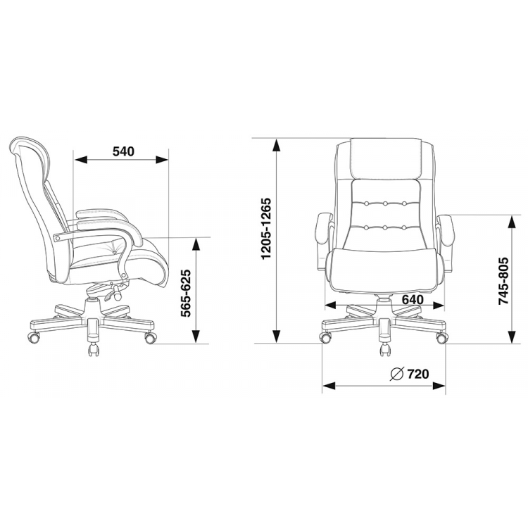 Кресло руководителя Бюрократ T-9926Walnut