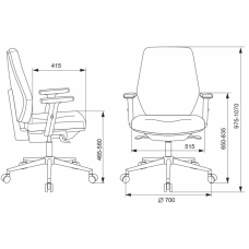 Кресло Бюрократ CH-545SL