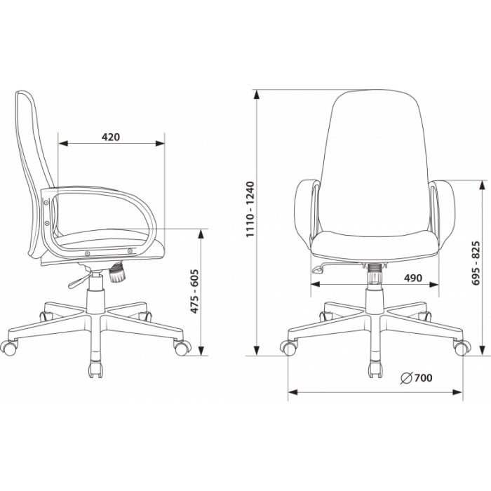 Кресло Бюрократ CH-808AXSN экокожа